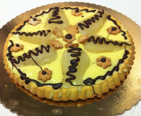 crostata crema pere cioccolato