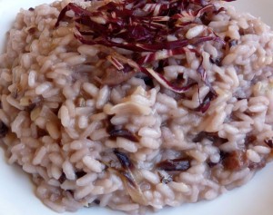 risotto salsiccia e trevisana