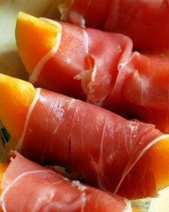 crudo e melone